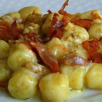 Gnocchi fatti in casa speck e Philadelphia