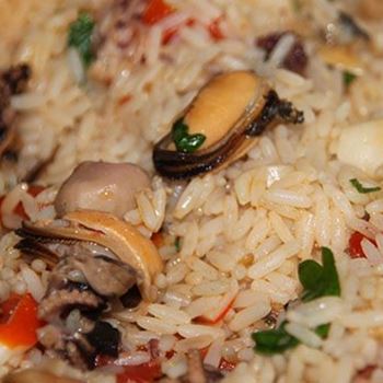 Risotto with seafood